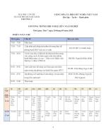 Chương trình dự kiến hội nghị Y học liên ngành lần thứ 4